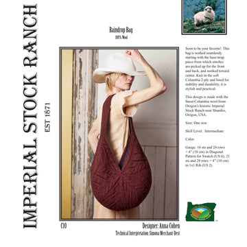 Imperial Yarn Raindrop Bag Knitting Pattern