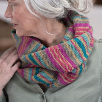 Bayadere Stripe Cowl in Berroco Ultra Wool PDF