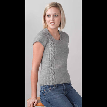 Valley Yarns Shay Cap Sleeve Pullover Knitting Pattern