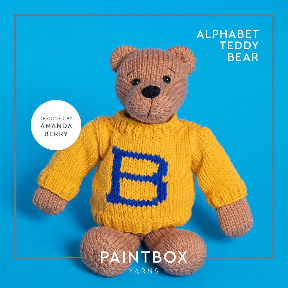 Paintbox Yarns Alphabet Teddy Bear Knitting Pattern