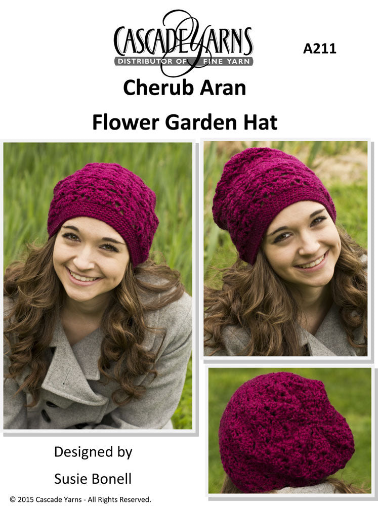 Cascade Yarns A Flower Garden Hat Crochet Pattern
