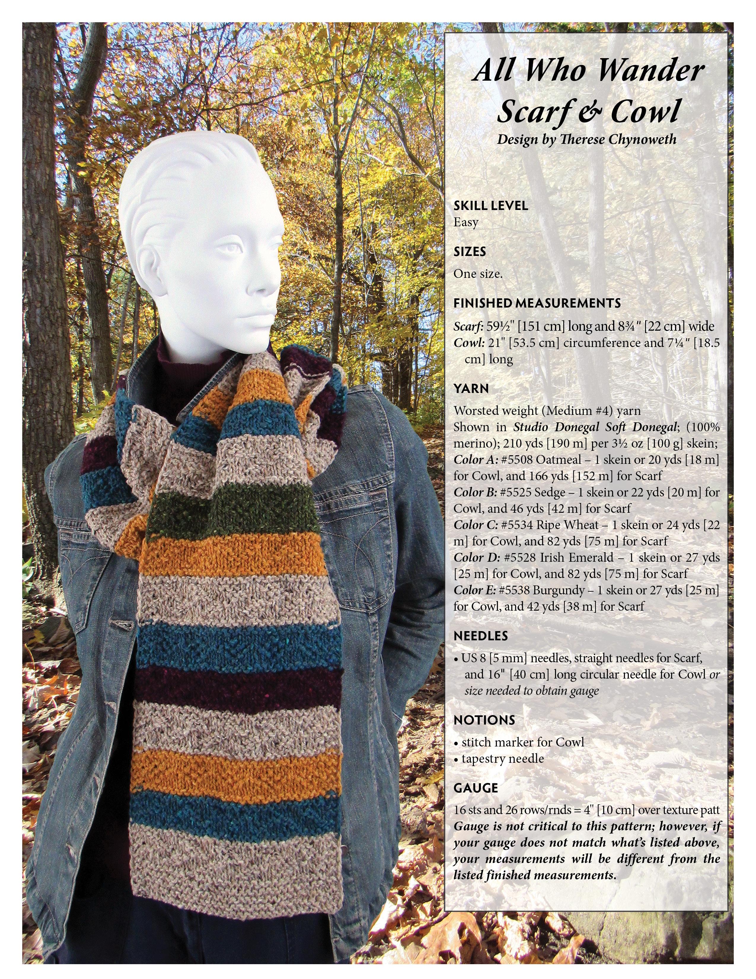 All Who Wander Scarf & Cowl