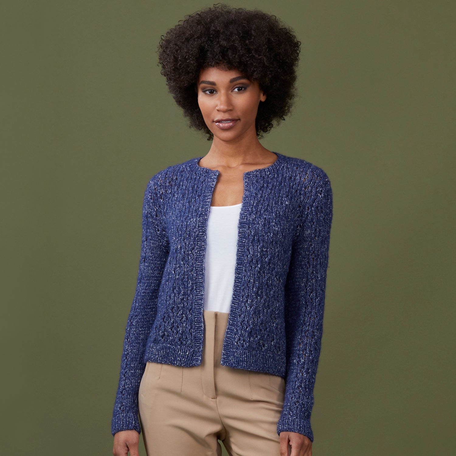 Stacy Charles Fine Yarns Reese Cardigan Knitting Pattern