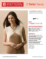 Tahki Yarns Sunrise Shell Knitting Pattern