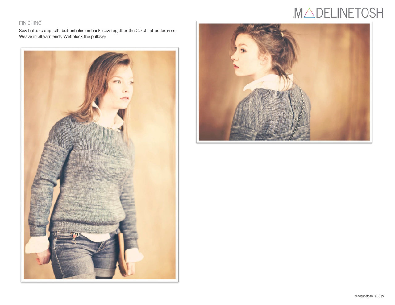 Madelinetosh Wanderlust Pullover Jumper Knitting Pattern
