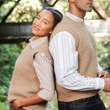 North End Vest in Berroco Remix Wool Knitting Pattern