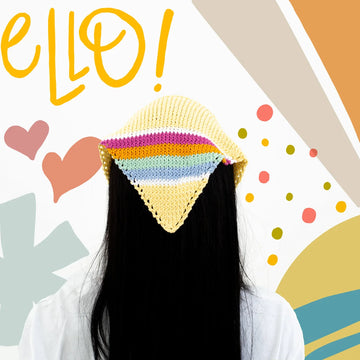 Orchard Beach Bandana Hat Crochet Pattern