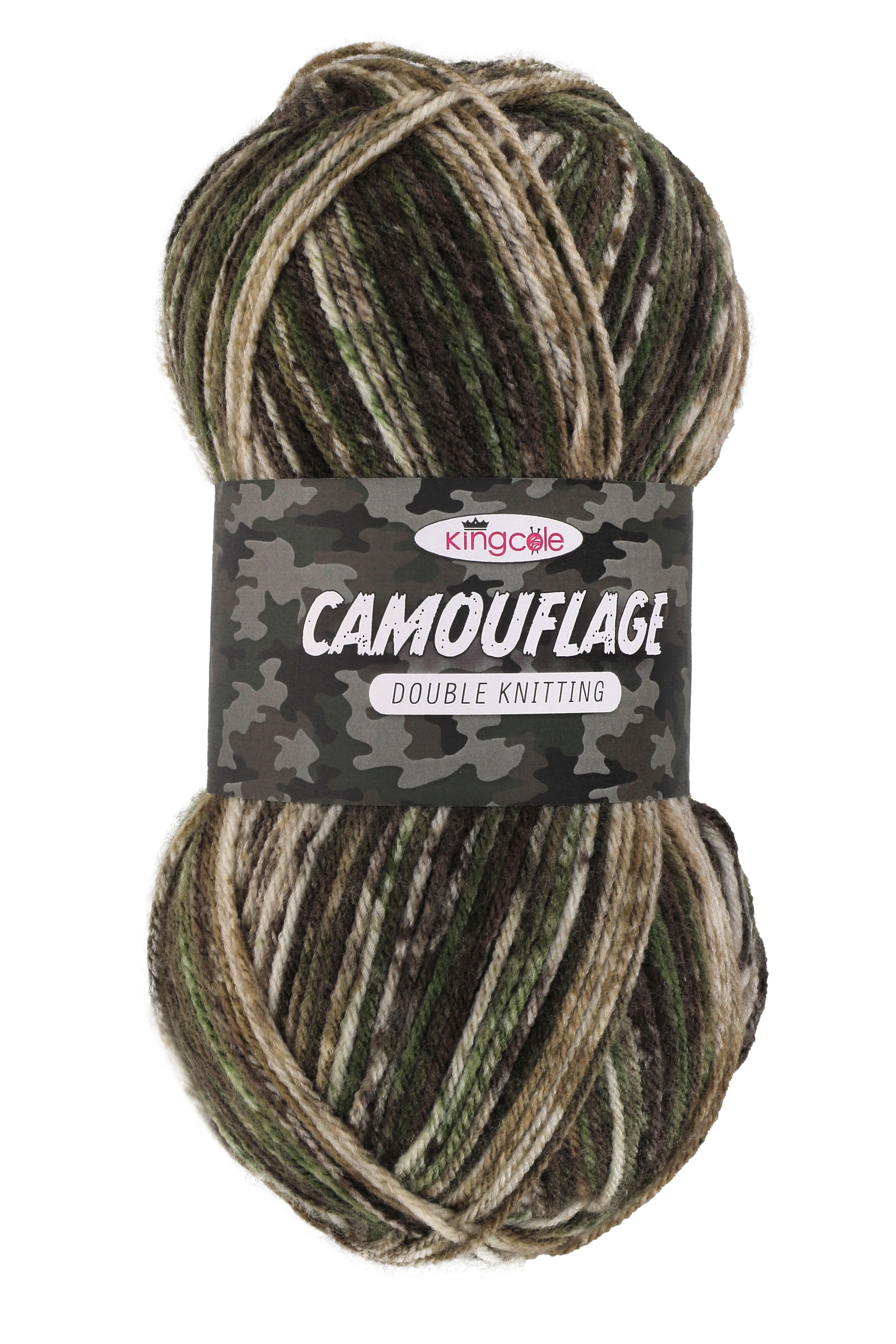 King Cole Camouflage Yarn - Acrylic DK