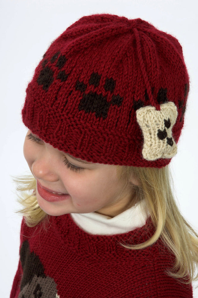 Doggie Hat in Plymouth Encore Worsted - F143 - PDF
