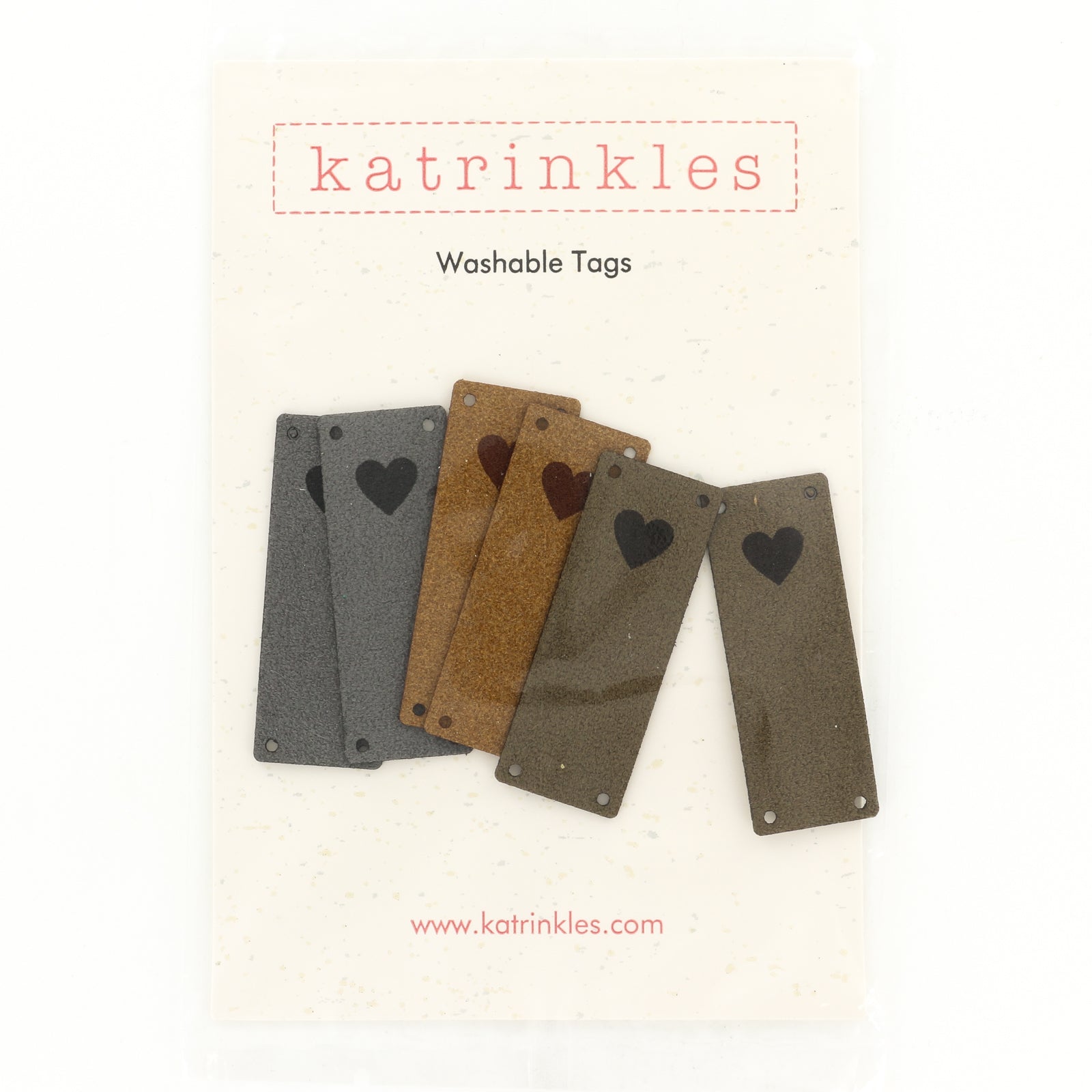 Katrinkles Fold Over Heart Tags