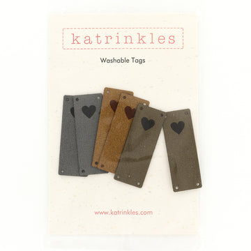Katrinkles Fold Over Heart Tags