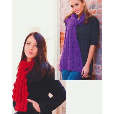Plymouth Yarn 2746 Bell Lace Stole & Scarf Knitting Pattern