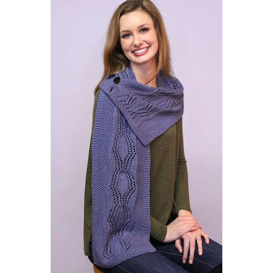 Plymouth Yarn Pineapple Scarf Knitting Pattern