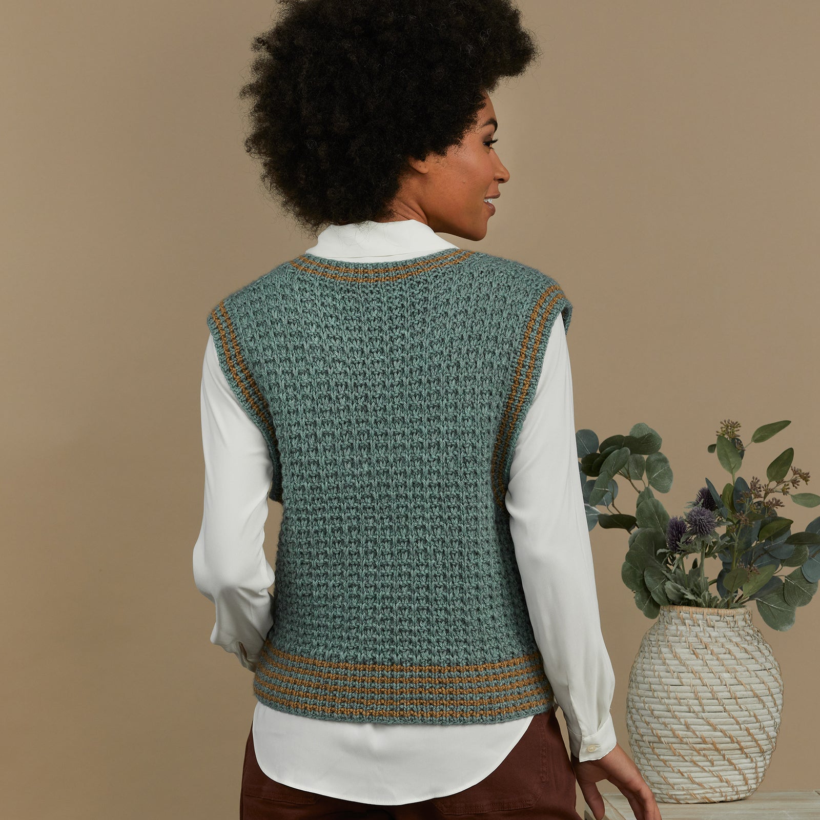 Tahki Yarns Echo Lake Vest Knitting Pattern