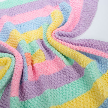 Deramores Log Cabin Blanket Knitting Pattern
