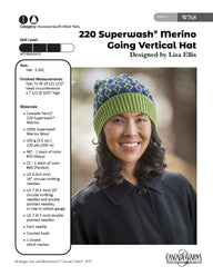Cascade Yarns W Going Vertical Hat Knitting Pattern