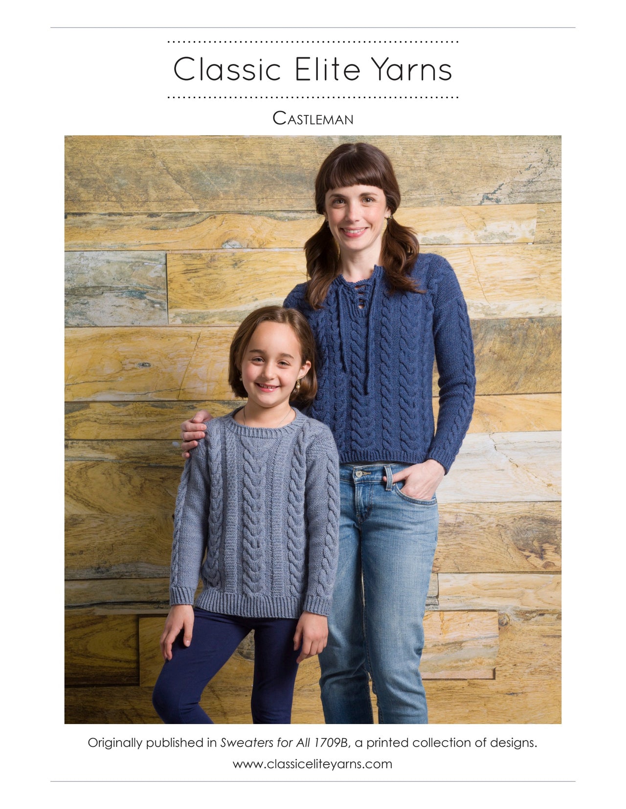 Classic Elite Yarns Castleman Jumper Knitting Pattern