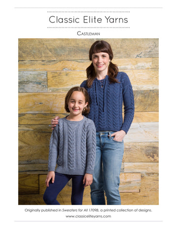 Classic Elite Yarns Castleman Jumper Knitting Pattern