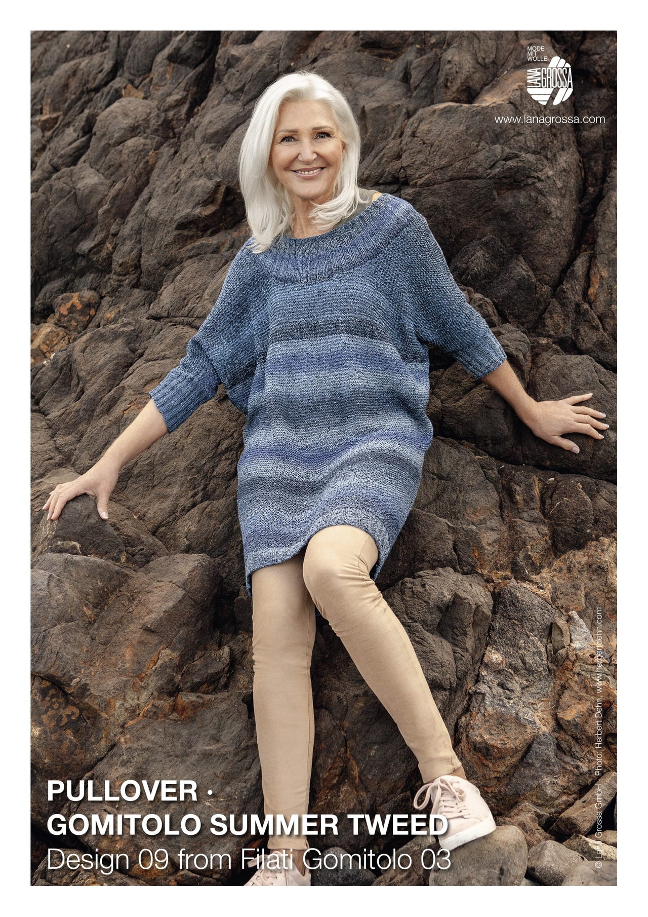 Lana Grossa 09 Pullover Jumper Knitting Pattern
