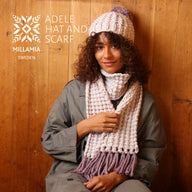 MillaMia Adele Hat & Scarf Knitting Pattern