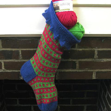 Holiday Stocking Socks Knitting Pattern