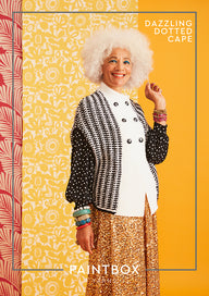 Paintbox Yarns Dazzling Dotted Cape Knitting Pattern