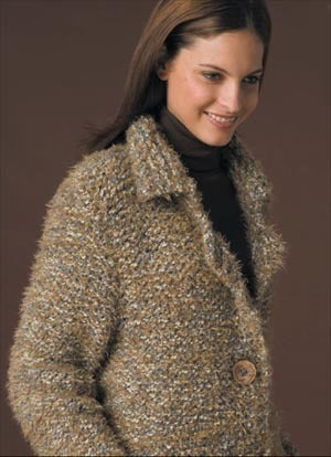 Metro Jacket in Lion Brand Homespun - 50844AD PDF