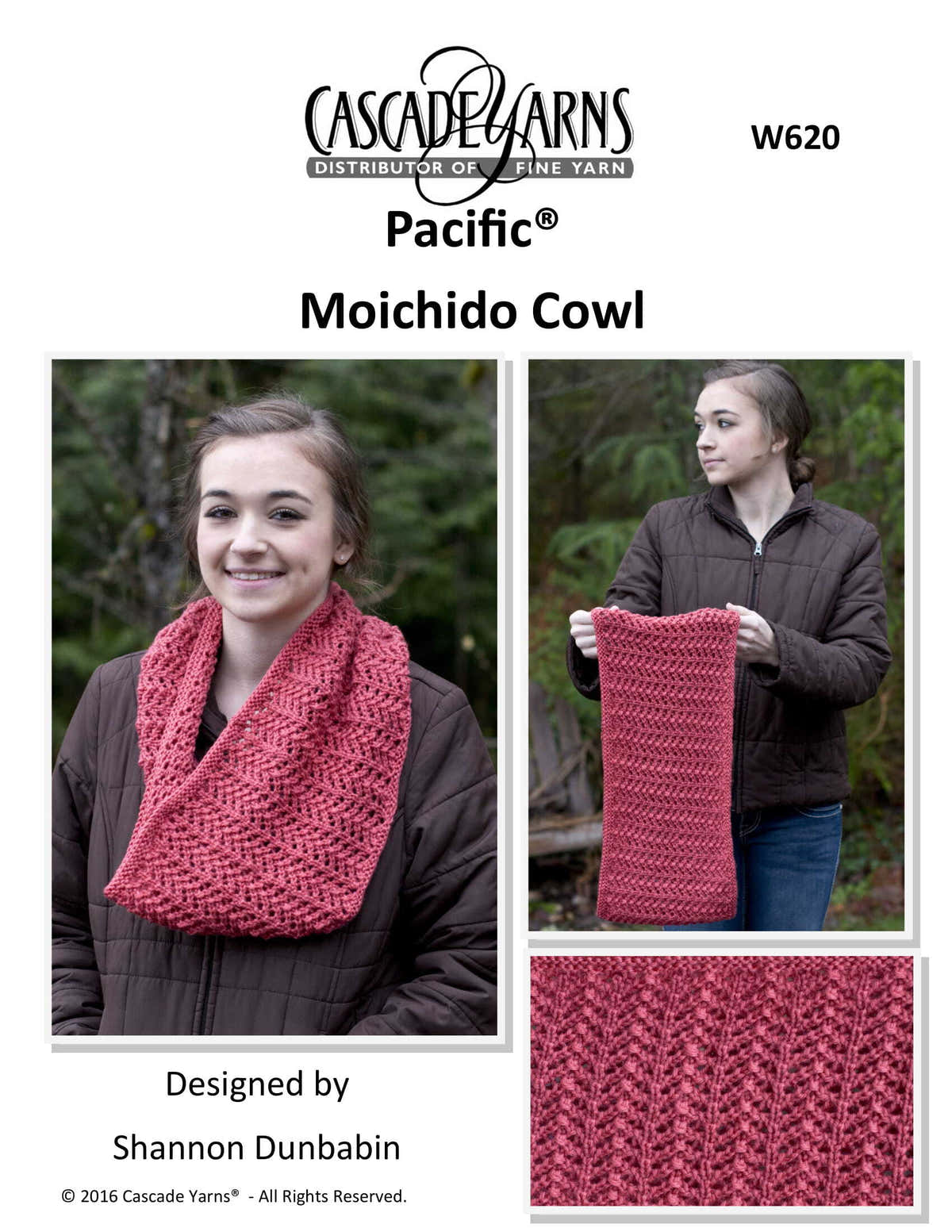 Cascade Yarns Moichido Cowl Knitting Pattern