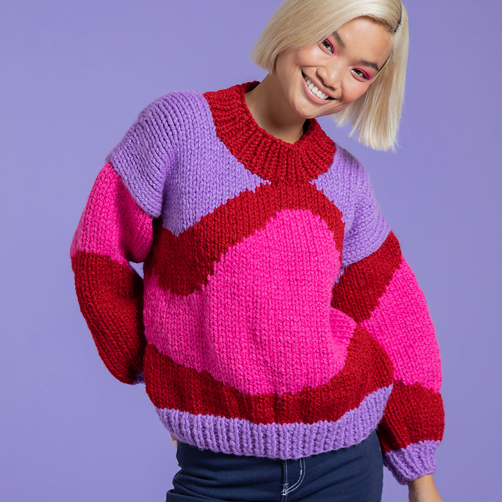 Paintbox Yarns Everyday Surrealist Sweater Knitting Pattern