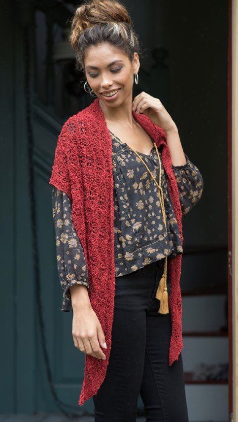 Caravel Shawl Wrap Knitting Pattern