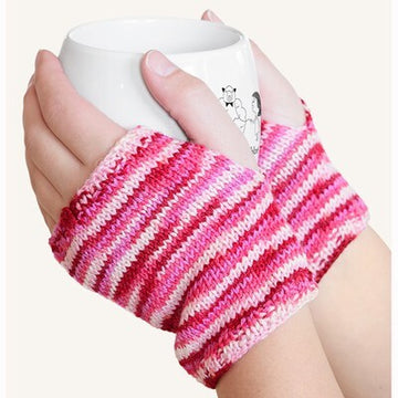 Spud & Chloe by Blue Sky Fibers Stripey Wristlets Knitting