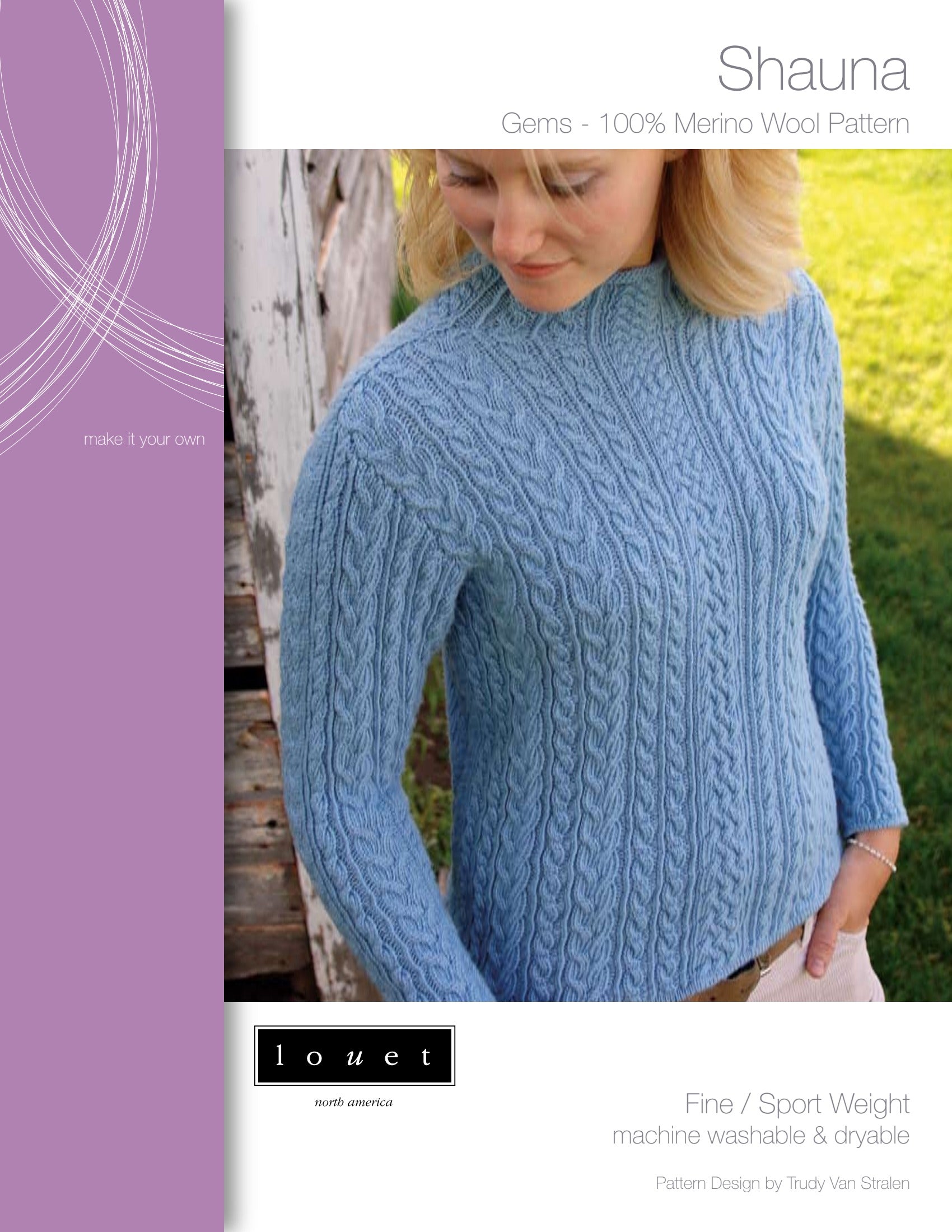 Louet Shauna Jumper Knitting Pattern