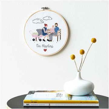 Rico Figurico Young Family Cross Stitch Kit