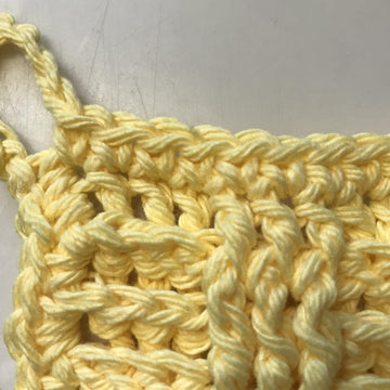 EASY BEGINNER'S Basketweave Dish Cloth