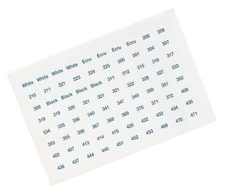 DMC Stranded Cotton Number Stickers