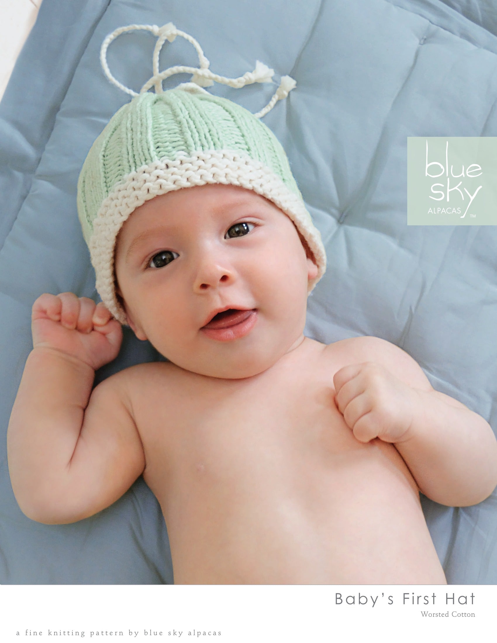 Blue Sky Fibers Baby's First Hat Knitting Pattern