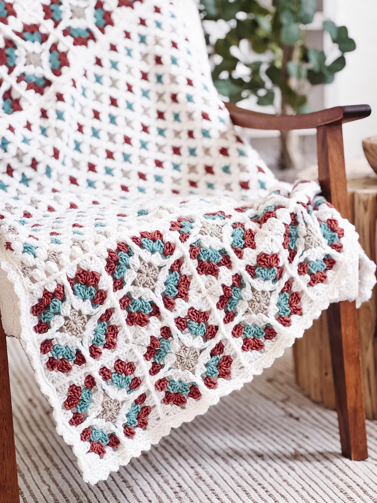 Windowpane Granny Stitch Blanket