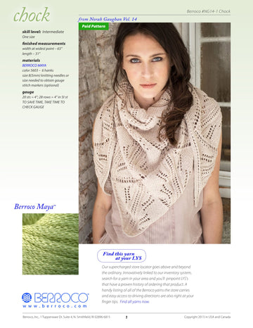 Berroco Chock Wrap Knitting Pattern