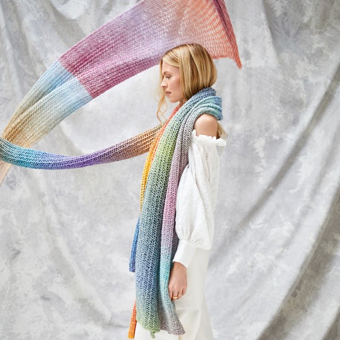 Lana Grossa Four Scarves Scarf Knitting Pattern