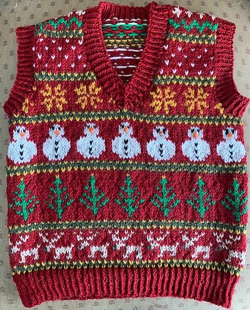 Christmas Sleeveless Jumper