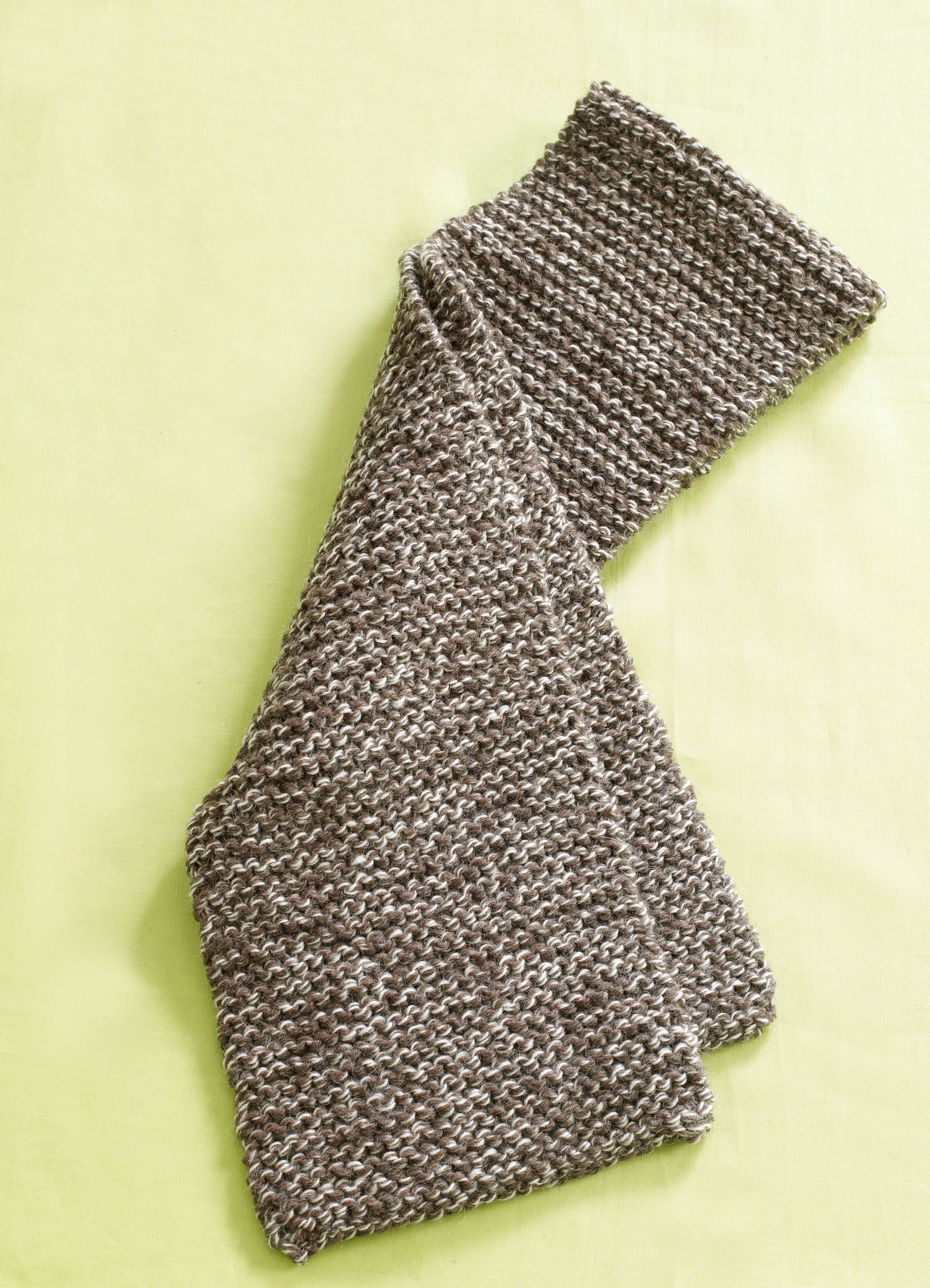 Rustic Tweed Scarf Knitting Pattern