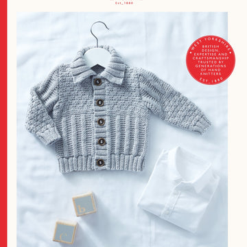 Sirdar Collared Cardigan Knitting Pattern