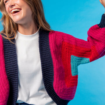 Paintbox Yarns Cloud Nine Cocoon Cardigan Crochet Pattern