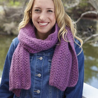 Valley Yarns Foreground Scarf Knitting Pattern