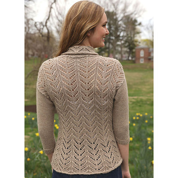 Plymouth Yarn Lace Pullover Jumper Knitting Pattern