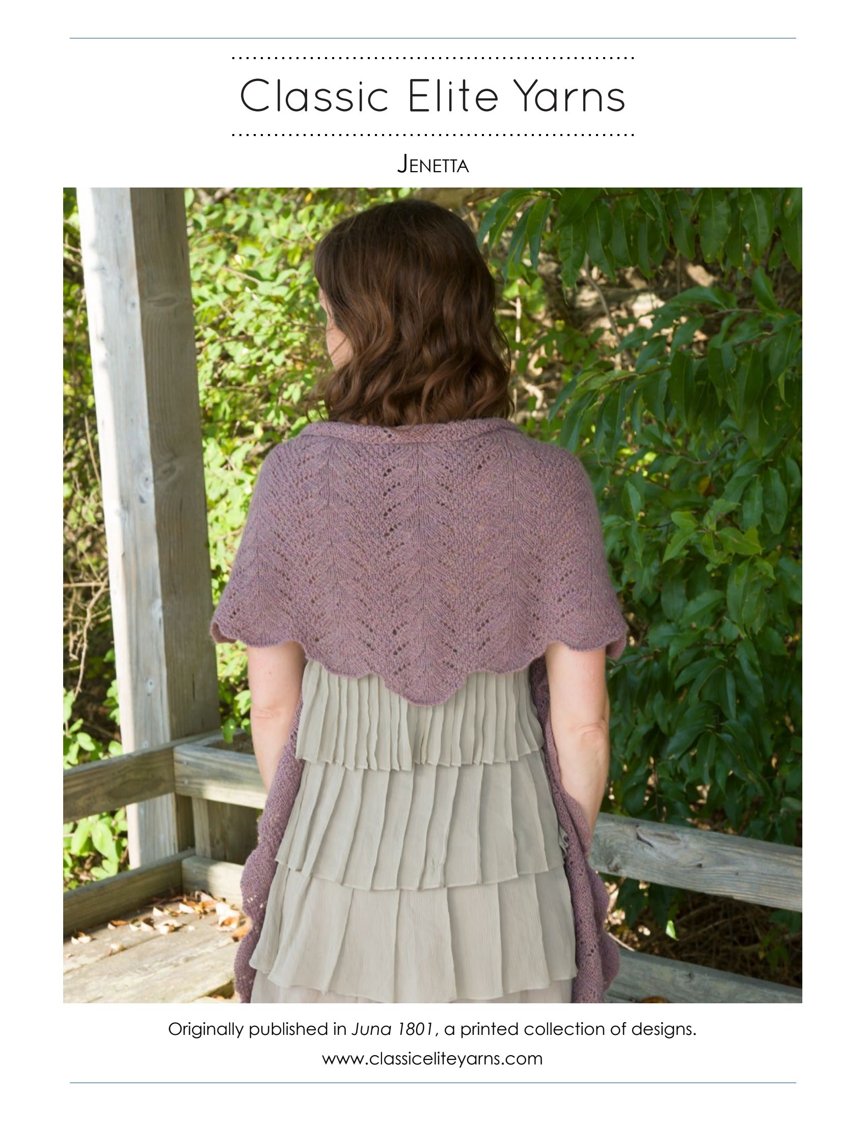 Classic Elite Yarns Jenetta Wrap Knitting Pattern