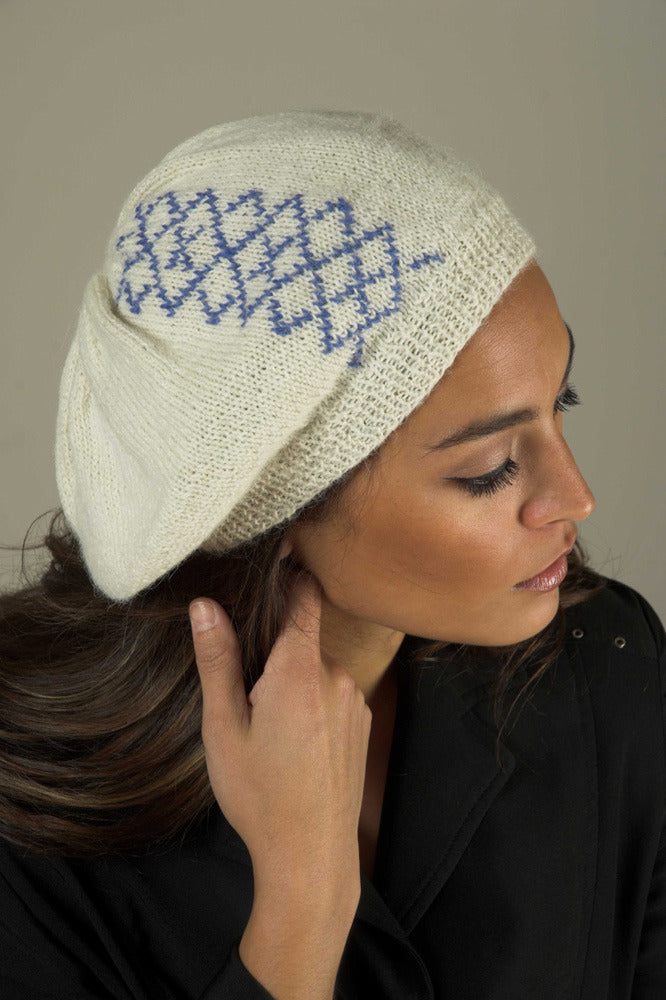 Stitch Argyle Beret for the Family Hat Knitting Pattern