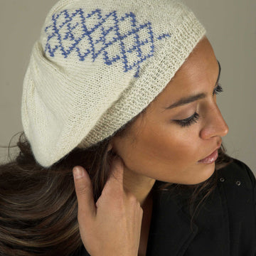 Stitch Argyle Beret for the Family Hat Knitting Pattern
