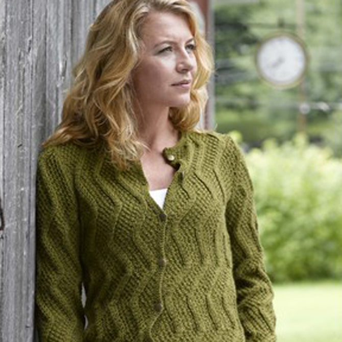 Valley Yarns Dunwich Cardigan Knitting Pattern