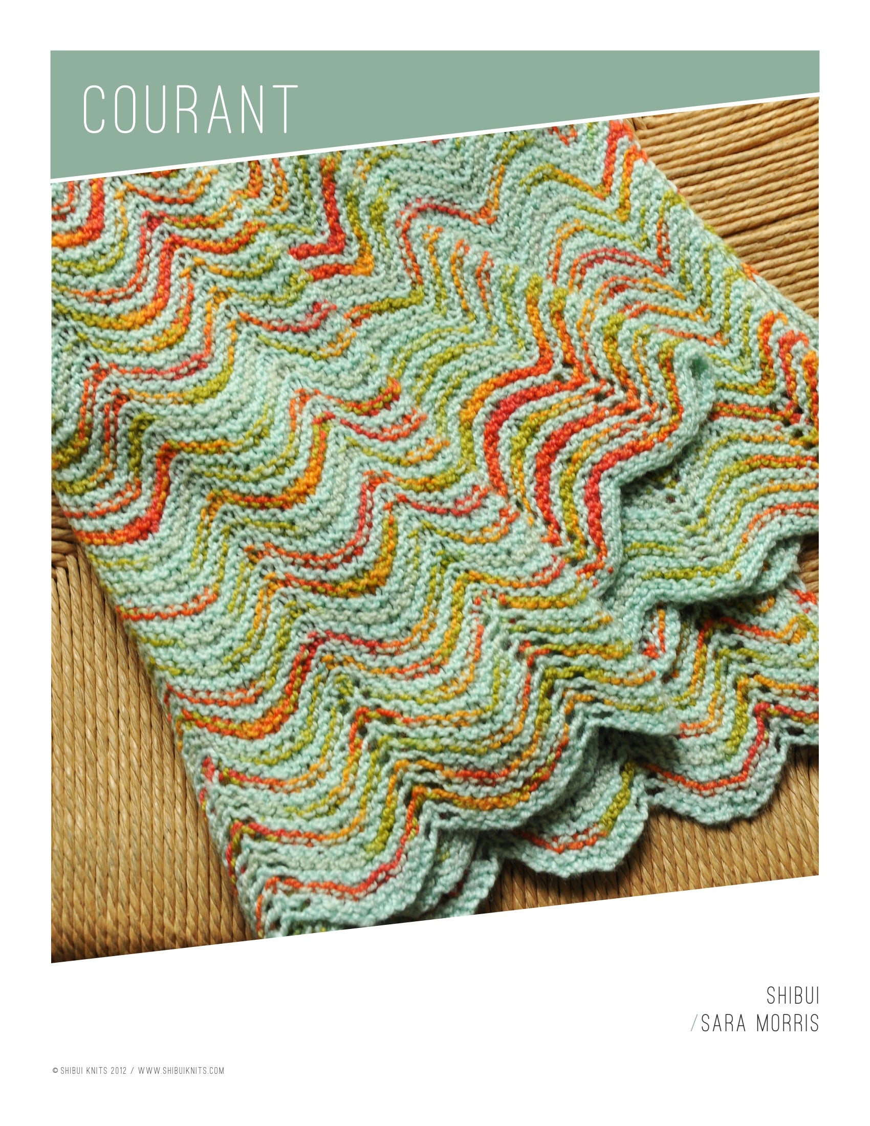 Shibui Knits Courant Blanket Knitting Pattern